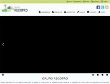 Tablet Screenshot of gruporecopro.com